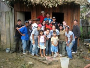 Our team that tore down and built a house in a day.