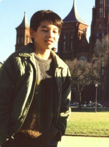 Me at 11 yrs old in DC with the family